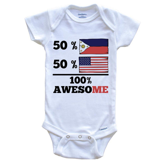 Half Filipino Half American Baby Onesie