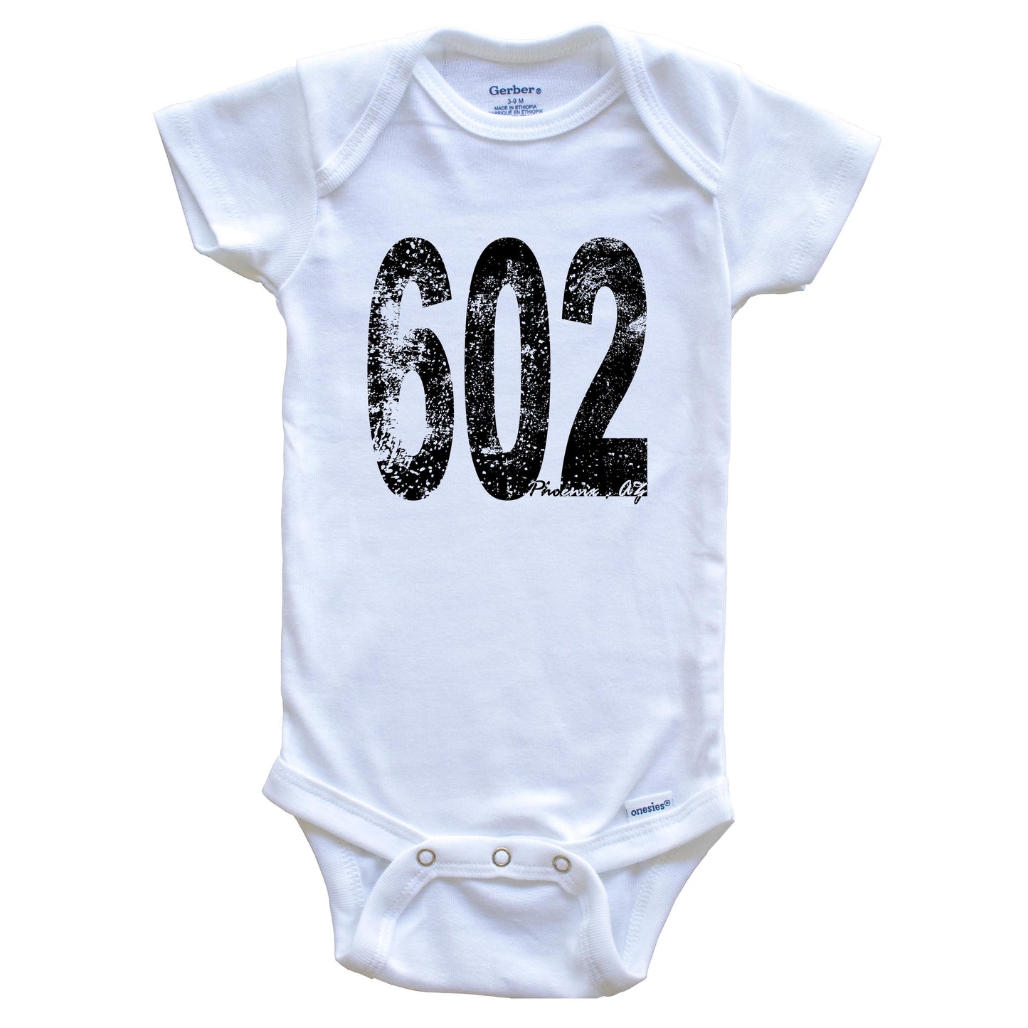 602 Phoenix Arizona Area Code Baby Onesie - One Piece Baby Bodysuit