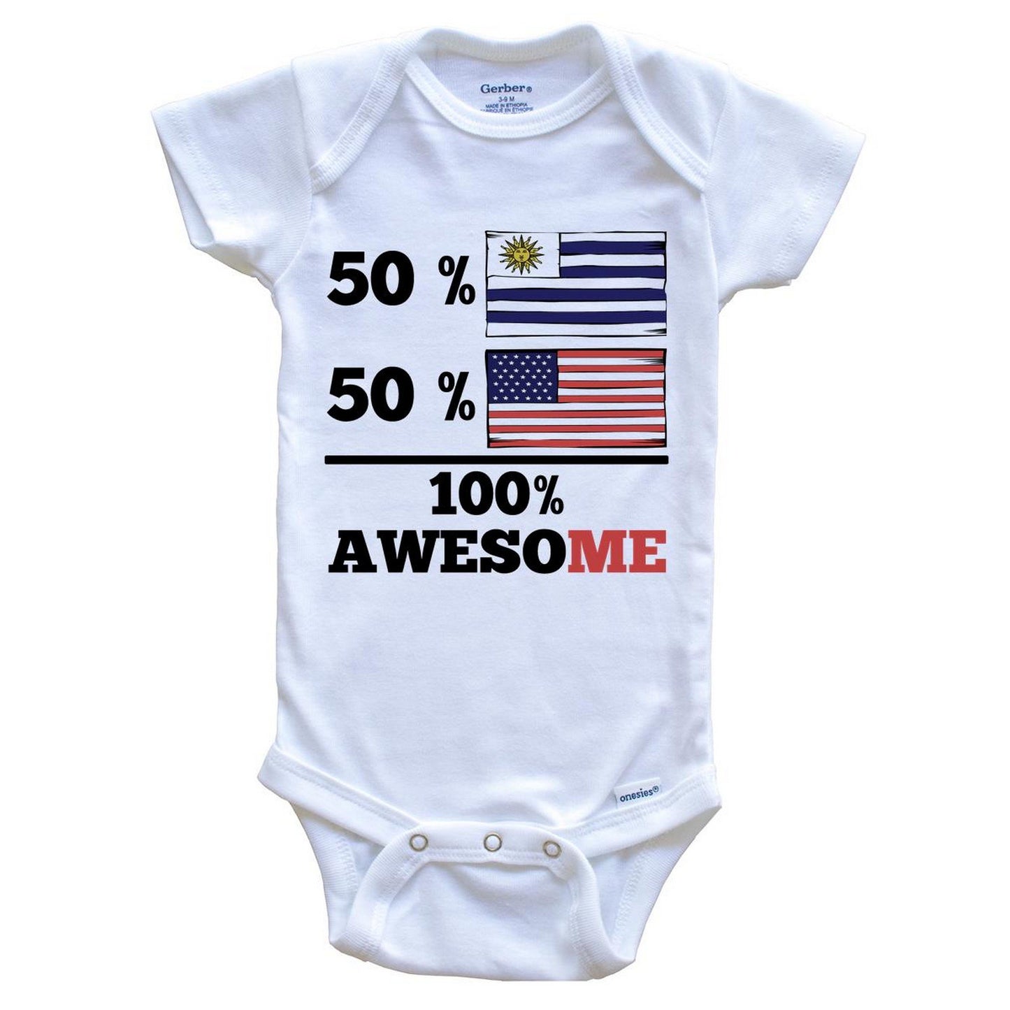 Half Uruguayan Half American Baby Onesie