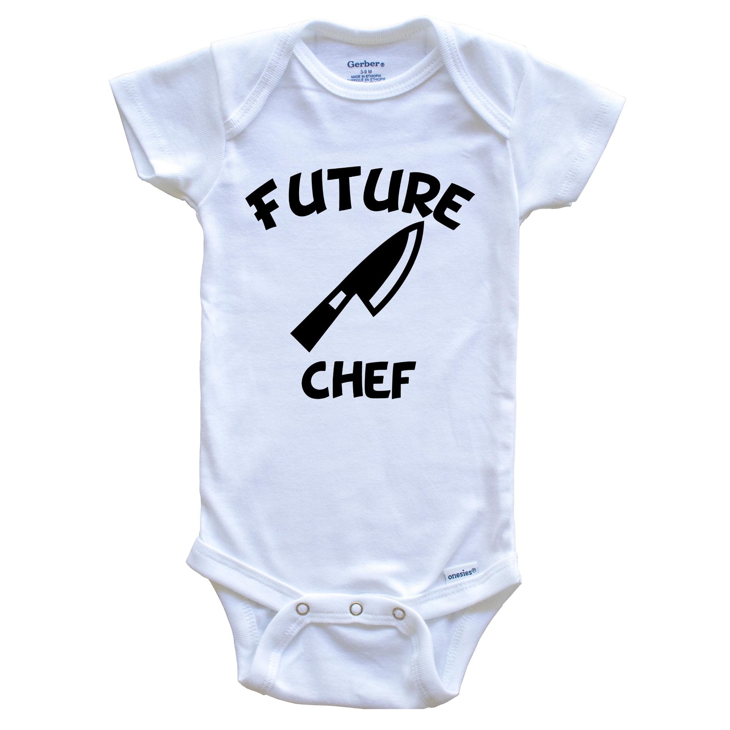Future Chef Cute Knife Baby Onesie - One Piece Baby Bodysuit