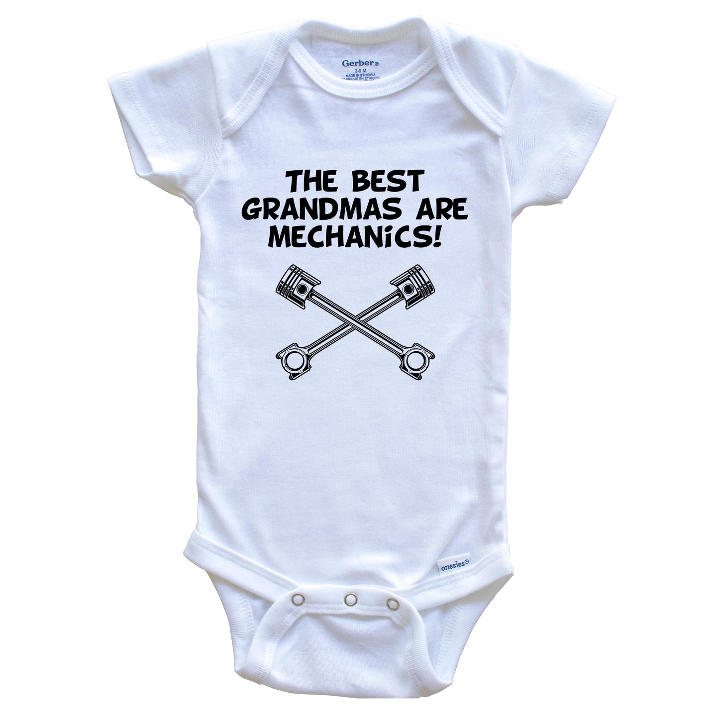The Best Grandmas Are Mechanics Funny Grandchild Baby Onesie
