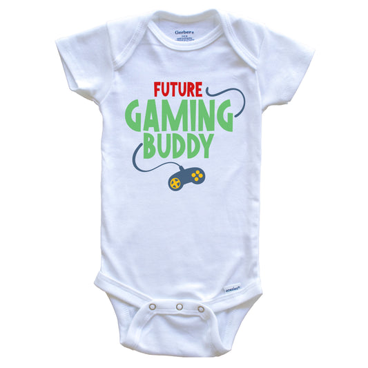 Future Gaming Buddy Funny Video Games Cute Baby Onesie - Baby Bodysuit