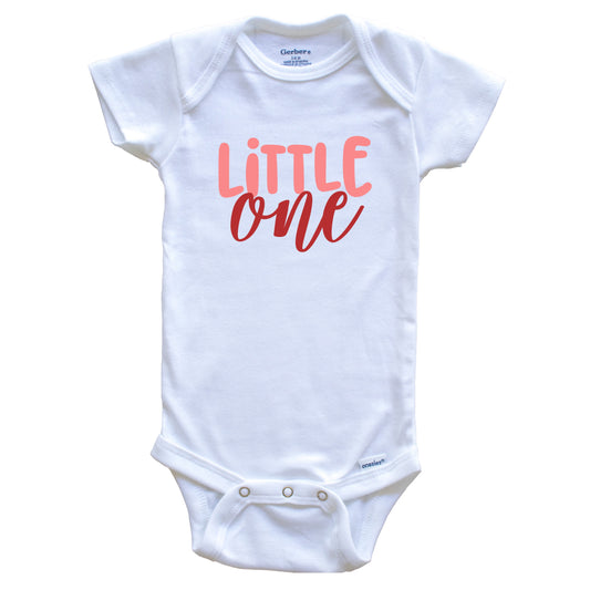 Little One First Birthday Cute Baby Onesie - Baby Bodysuit