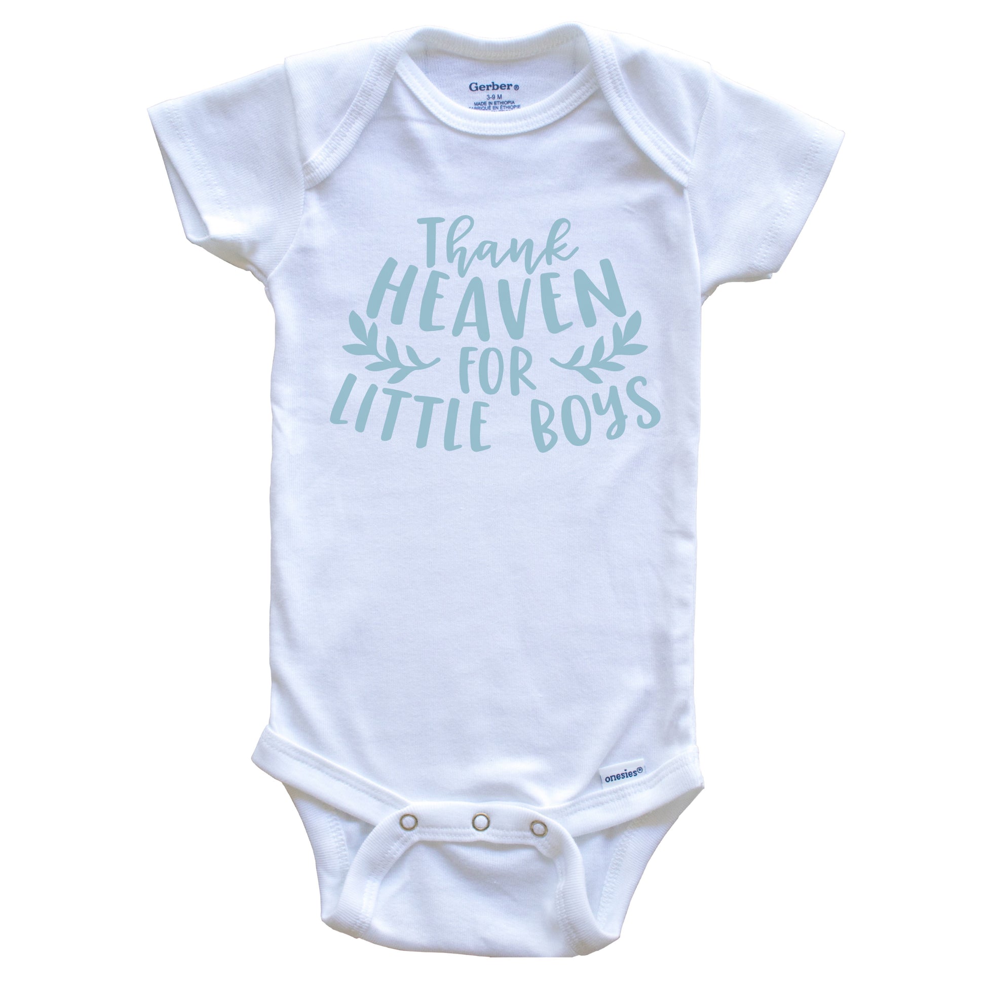 Thank Heaven For Little Boys Cute Baby Onesie - Baby Bodysuit
