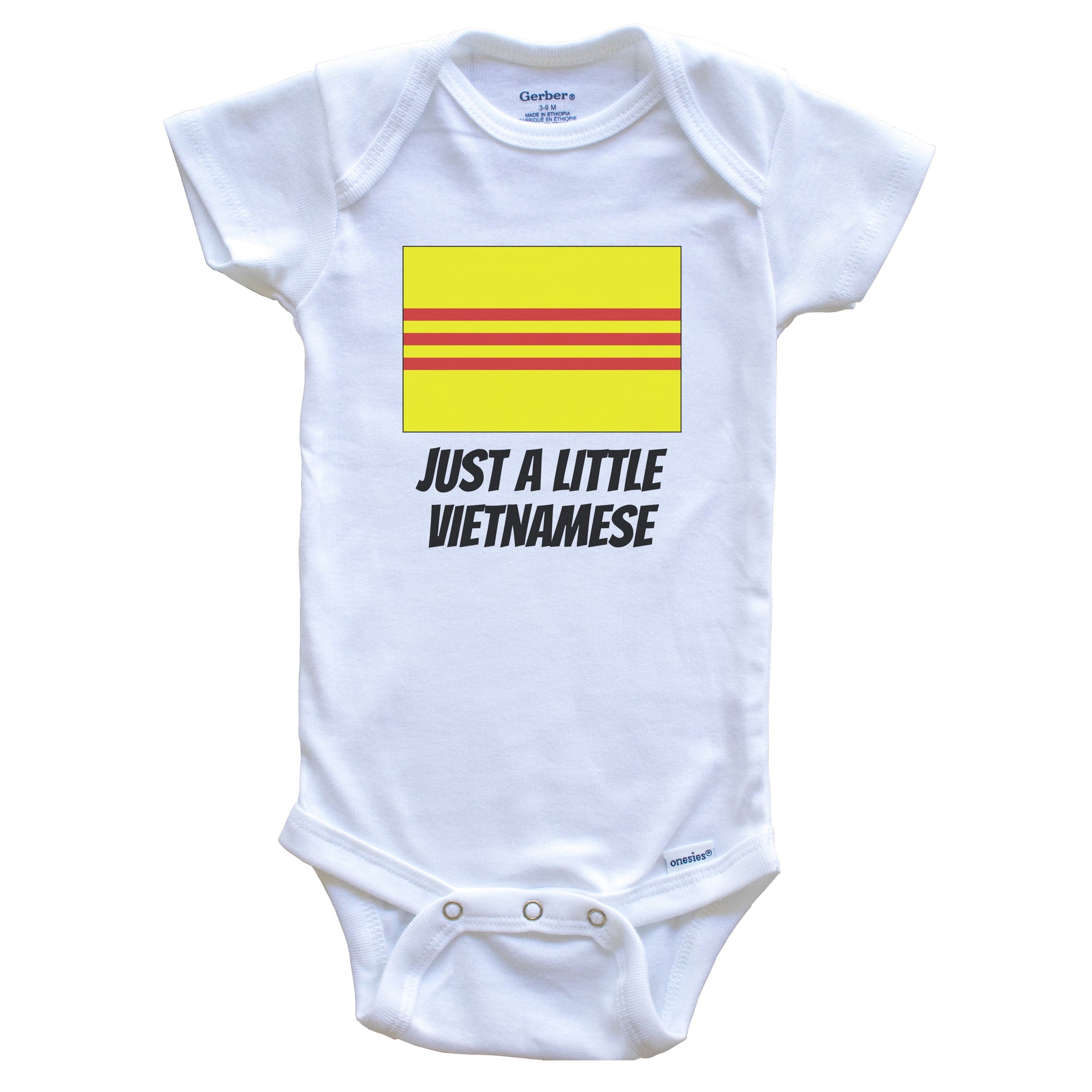 Just A Little Vietnamese Cute Vietnam Flag Baby Onesie