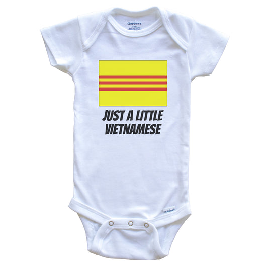 Just A Little Vietnamese Cute Vietnam Flag Baby Onesie