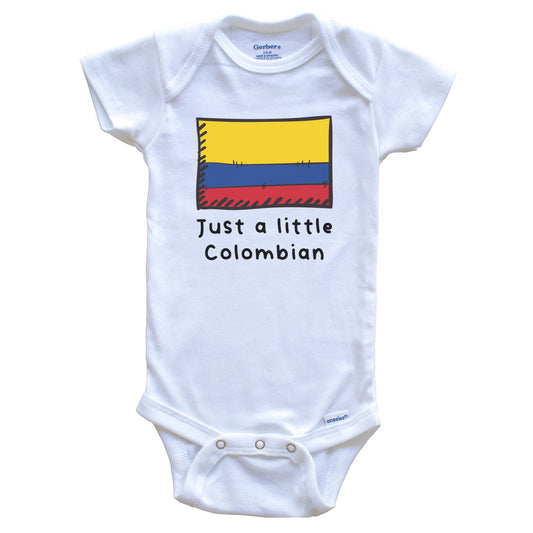 Just A Little Colombian Funny Cute Colombia Flag Baby Onesie