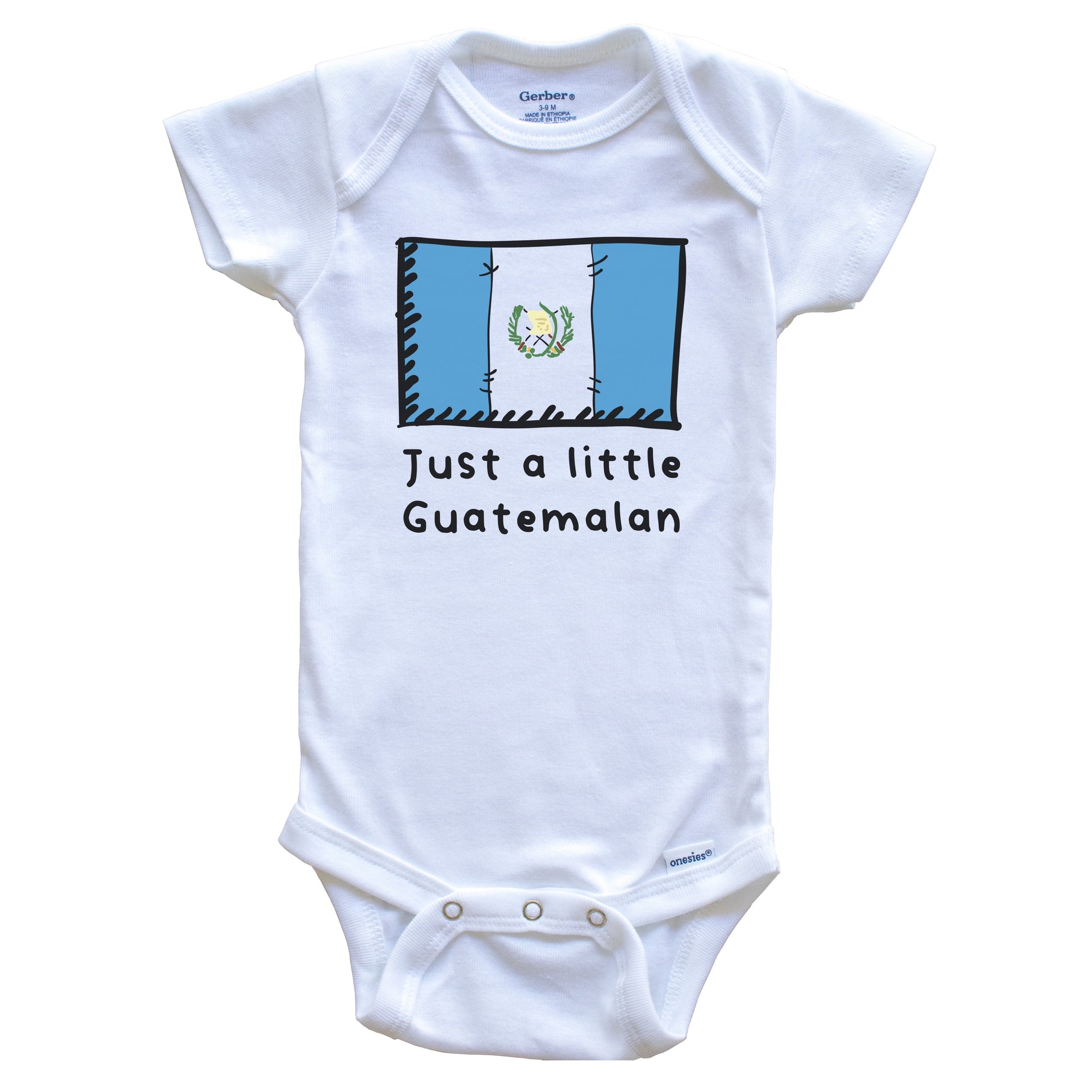 Just A Little Guatemalan Funny Cute Guatemala Flag Baby Onesie