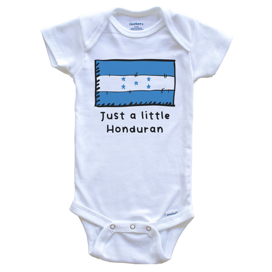 Just A Little Honduran Funny Cute Honduras Flag Baby Onesie
