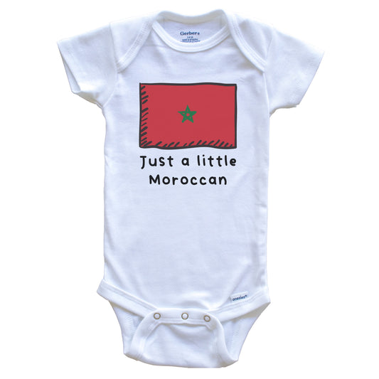 Just A Little Moroccan Funny Cute Morocco Flag Baby Onesie