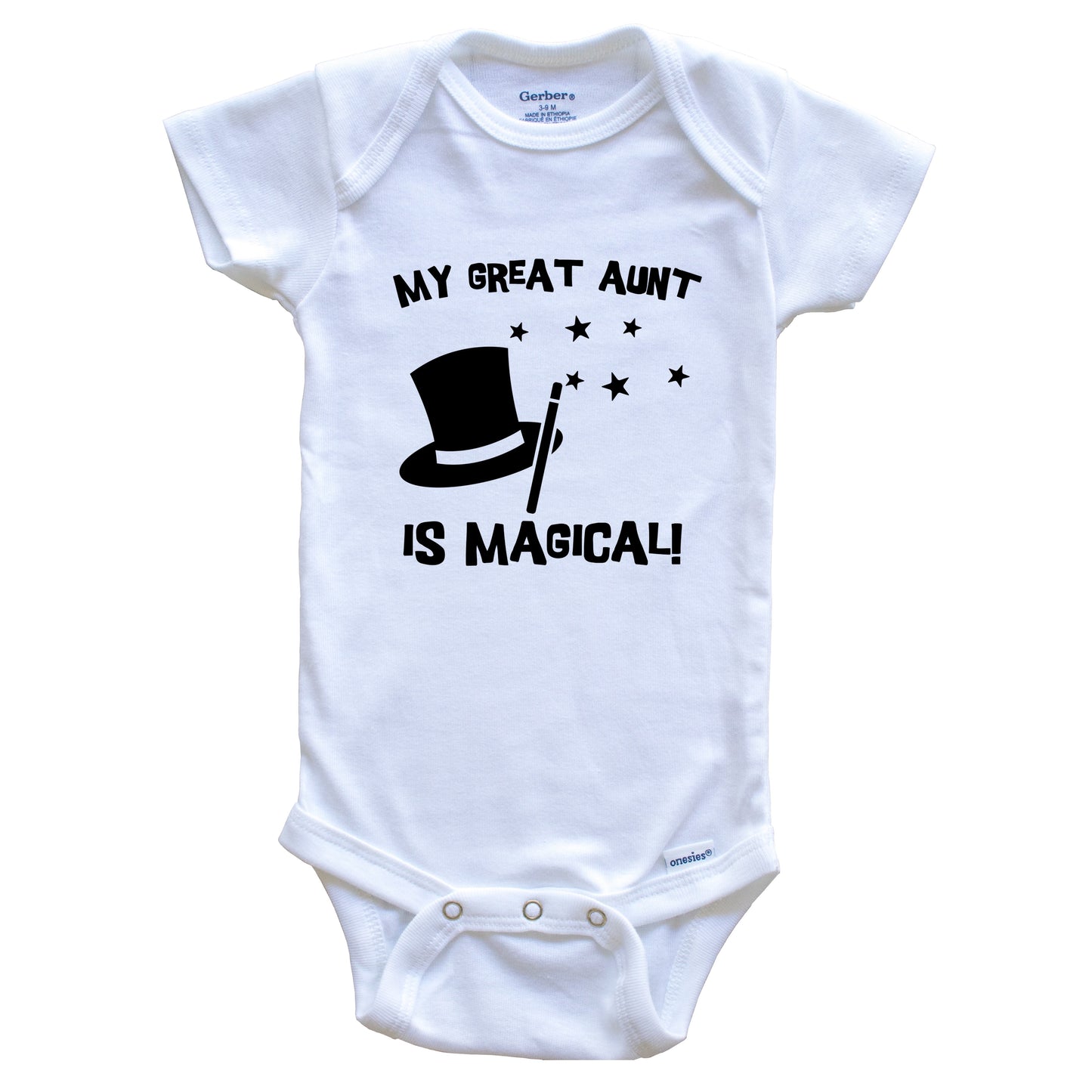 My Great Aunt Is Magical Magician Niece Nephew Baby Onesie