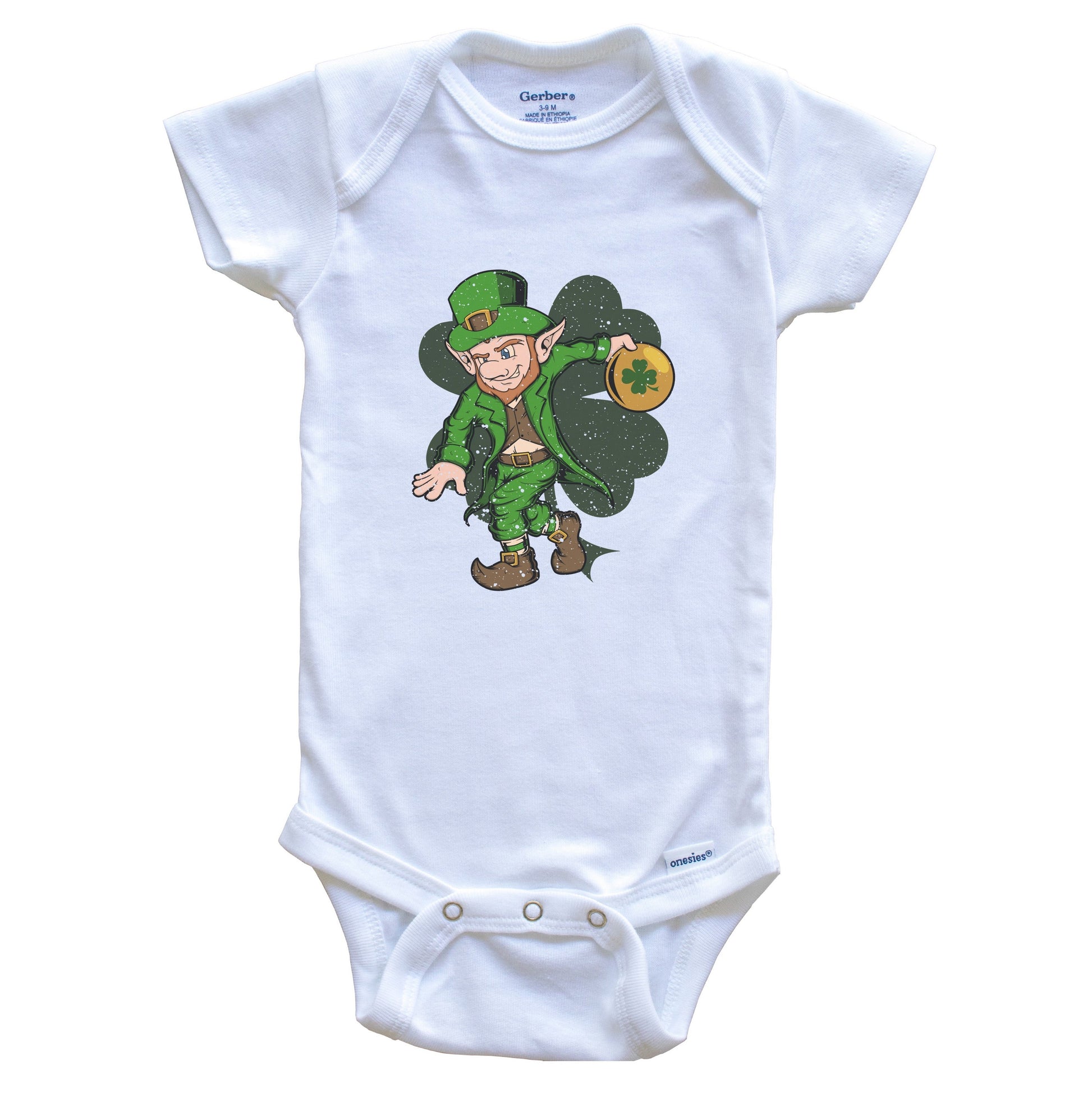 Bowler Leprechaun St. Patrick's Day Bowling Baby Bodysuit