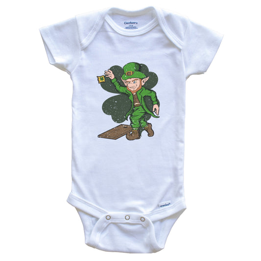 Cornhole Player Leprechaun St. Patrick's Day Cornhole Baby Bodysuit