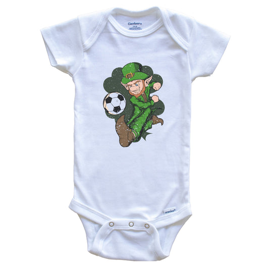 Soccer Player Leprechaun St. Patrick's Day Soccer Baby Bodysuit