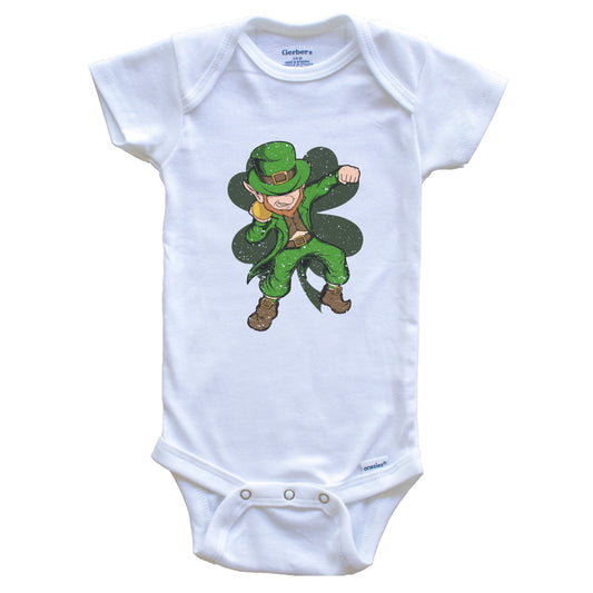 Shot Put Leprechaun St. Patrick's Day Track and Field Baby Bodysuit