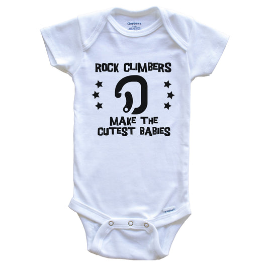 Rock Climbers Make The Cutest Babies Funny Rock Climbing Baby Bodysuit