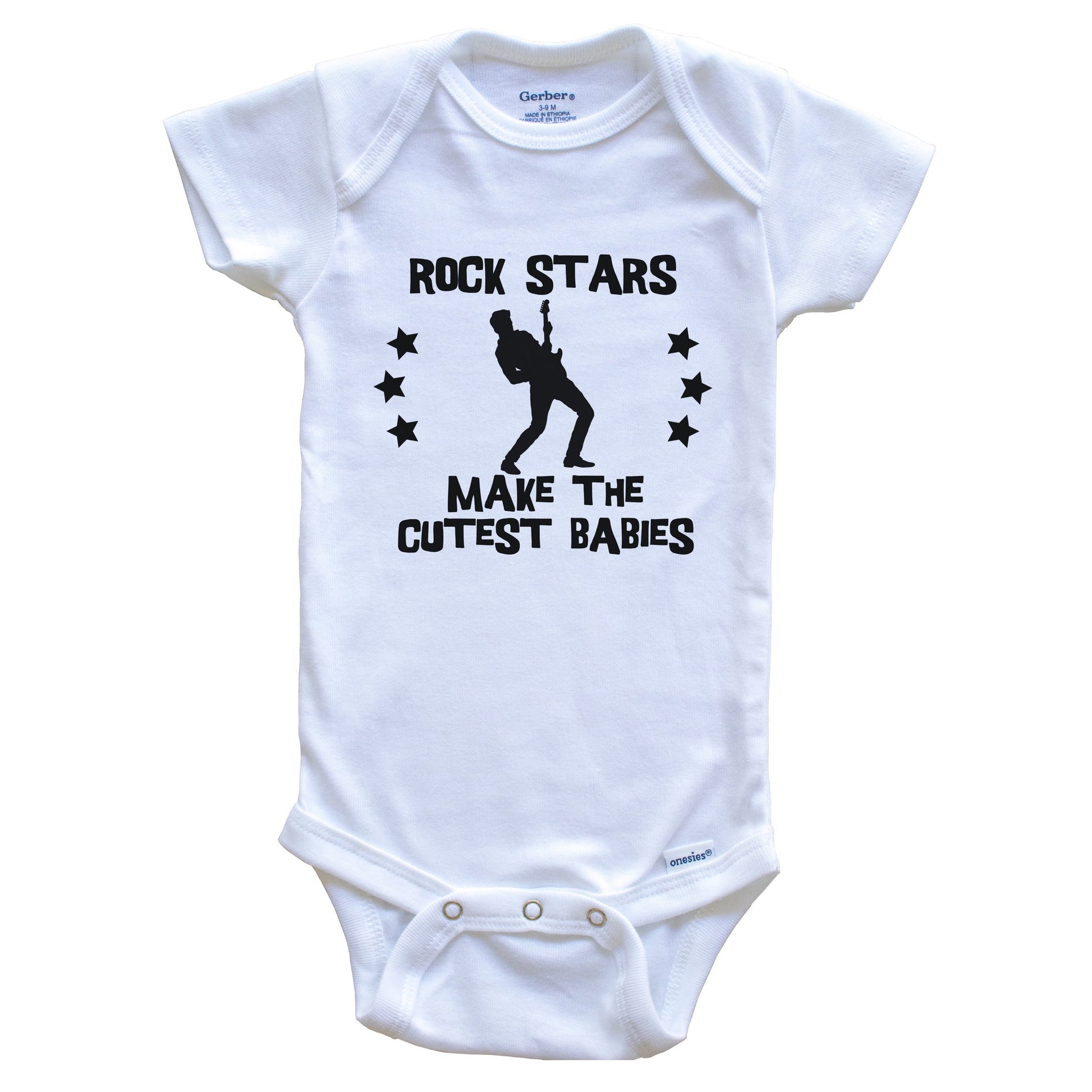 Rock Stars Make The Cutest Babies Funny Rock Star Baby Bodysuit