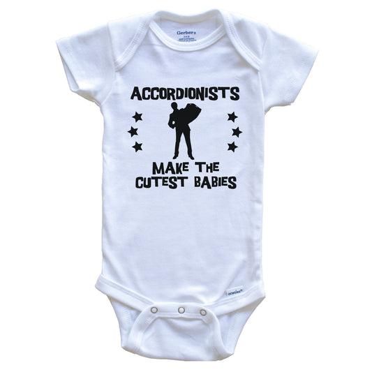 Accordionists Make The Cutest Babies Funny Accordion Baby Bodysuit