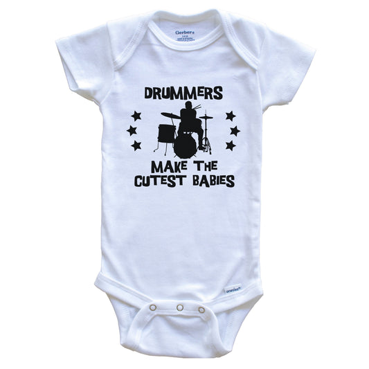 Drummers Make The Cutest Babies Funny Drums Baby Bodysuit