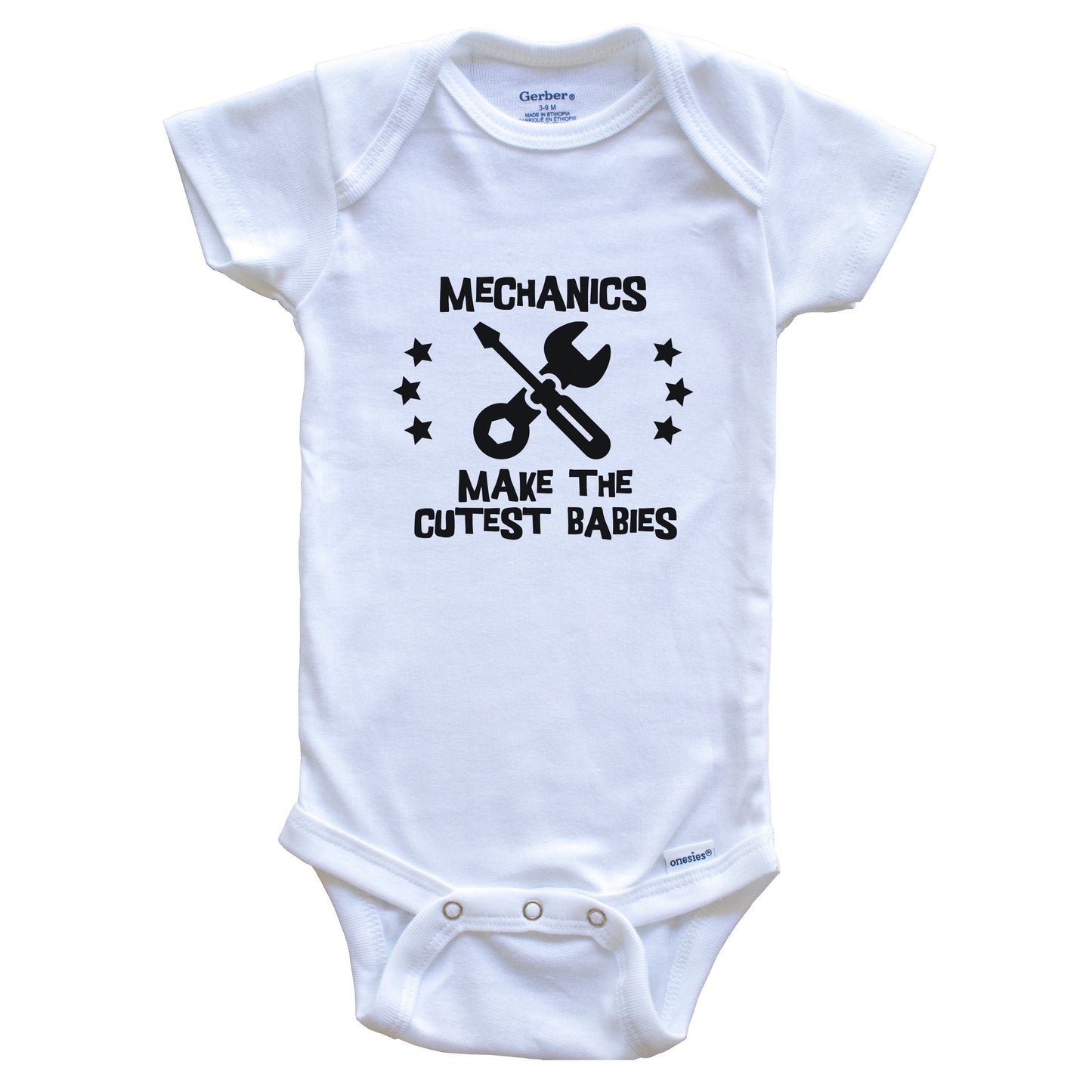 Mechanics Make The Cutest Babies Funny Mechanic Baby Bodysuit