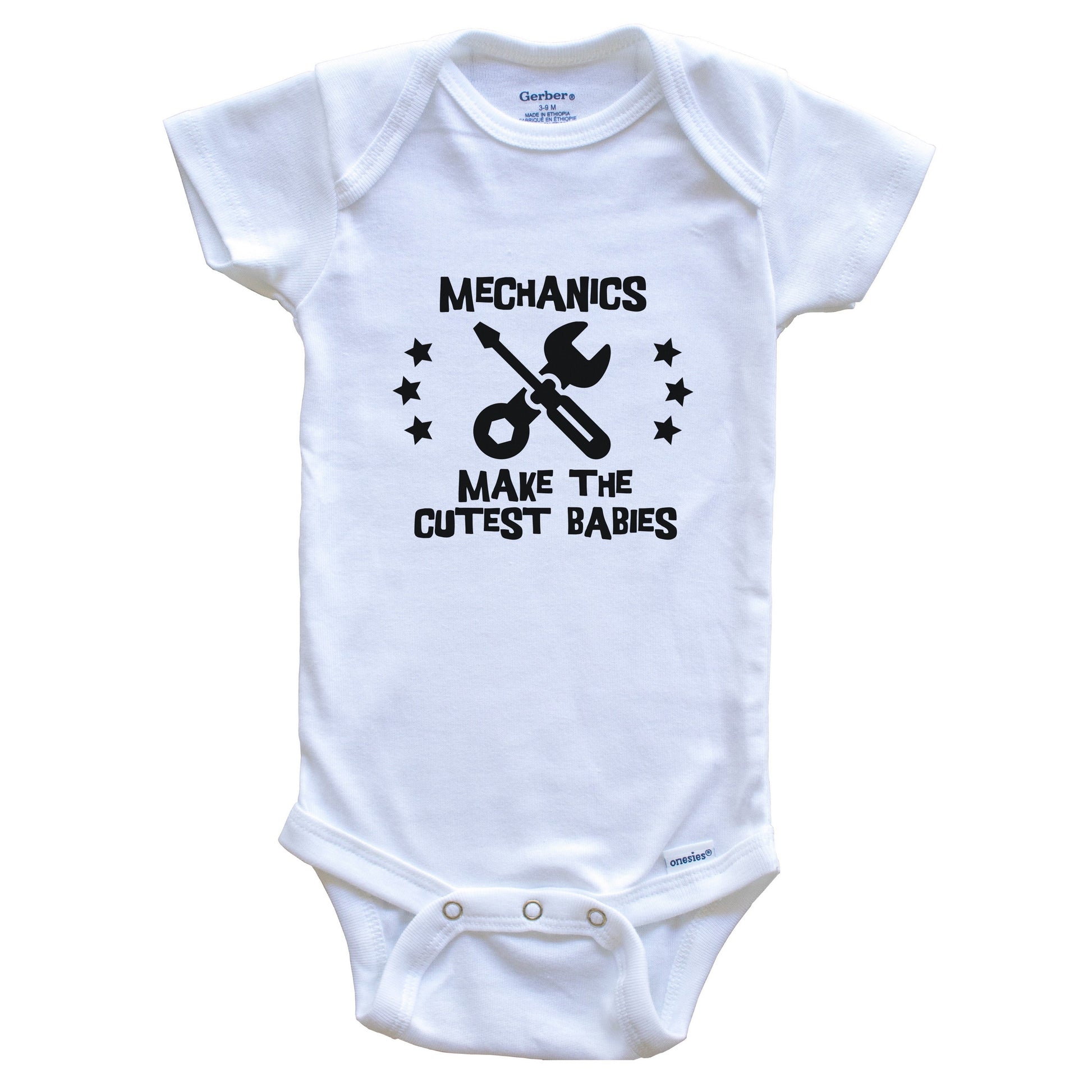 Mechanics Make The Cutest Babies Funny Mechanic Baby Bodysuit