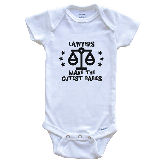Lawyers Make The Cutest Babies Funny Lawyer Baby Bodysuit