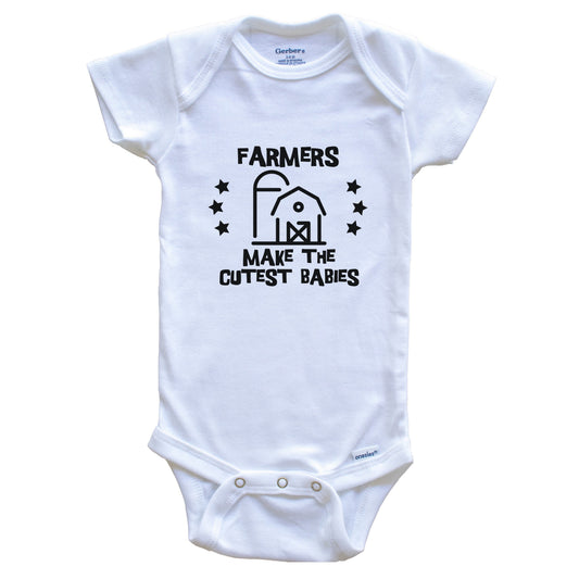 Farmers Make The Cutest Babies Funny Farming Baby Bodysuit