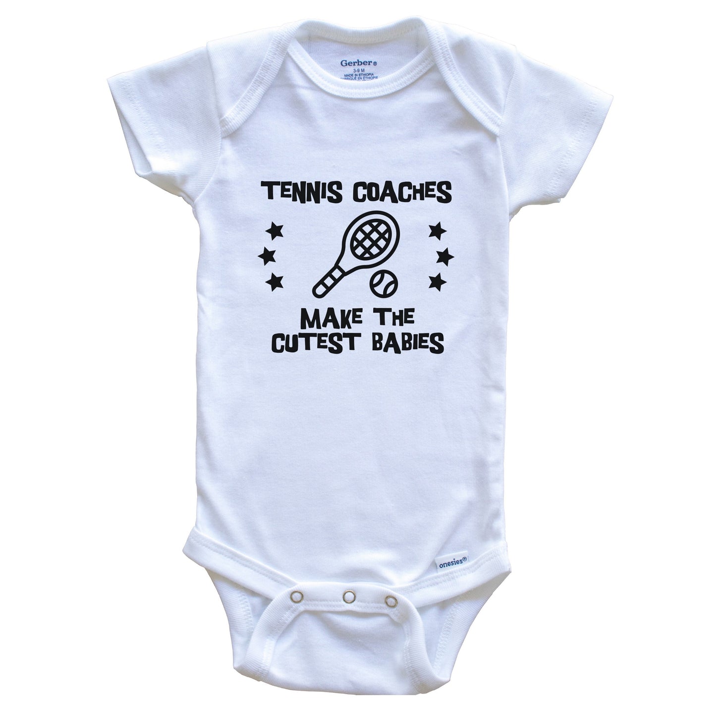 Tennis Coaches Make The Cutest Babies Funny Tennis Baby Bodysuit
