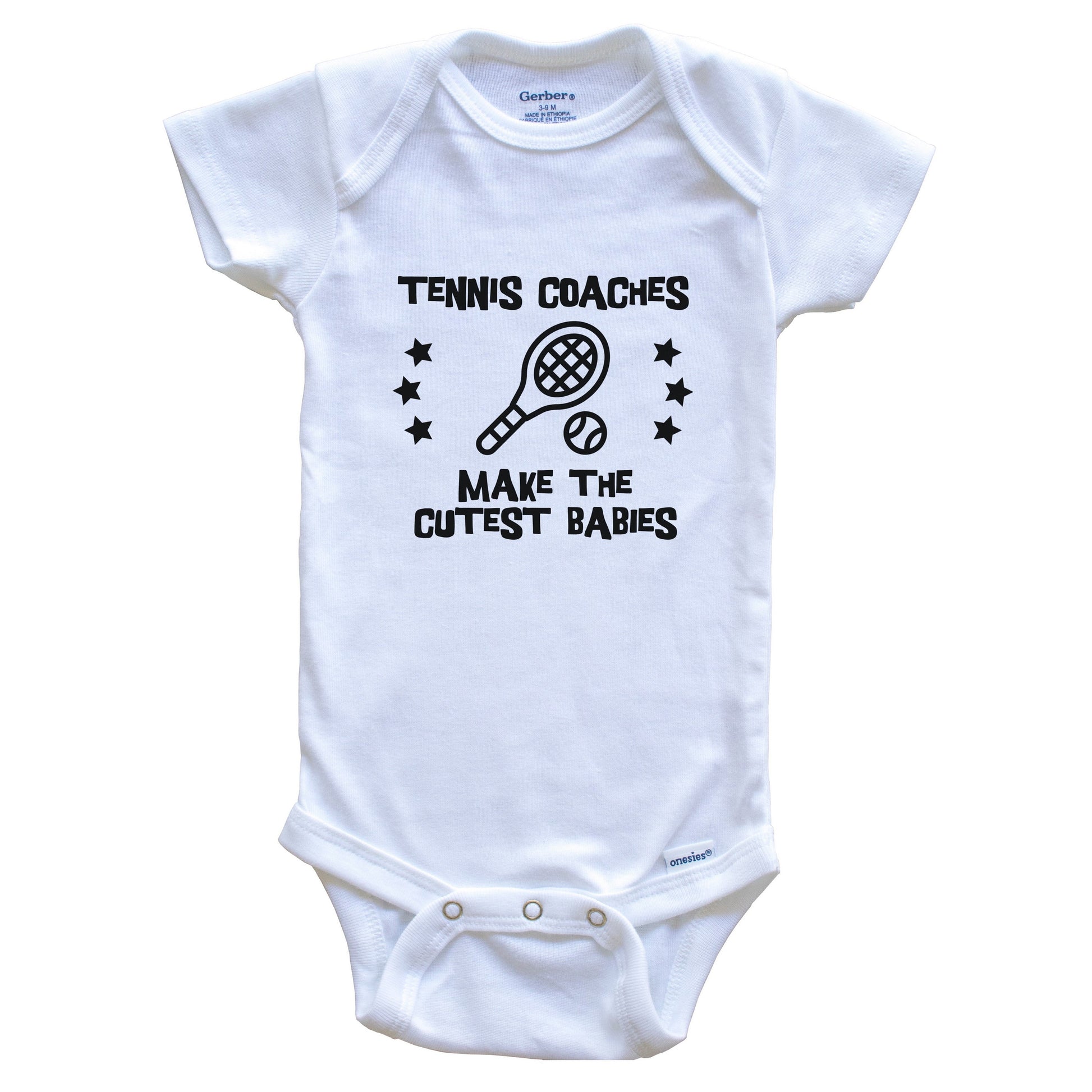 Tennis Coaches Make The Cutest Babies Funny Tennis Baby Bodysuit