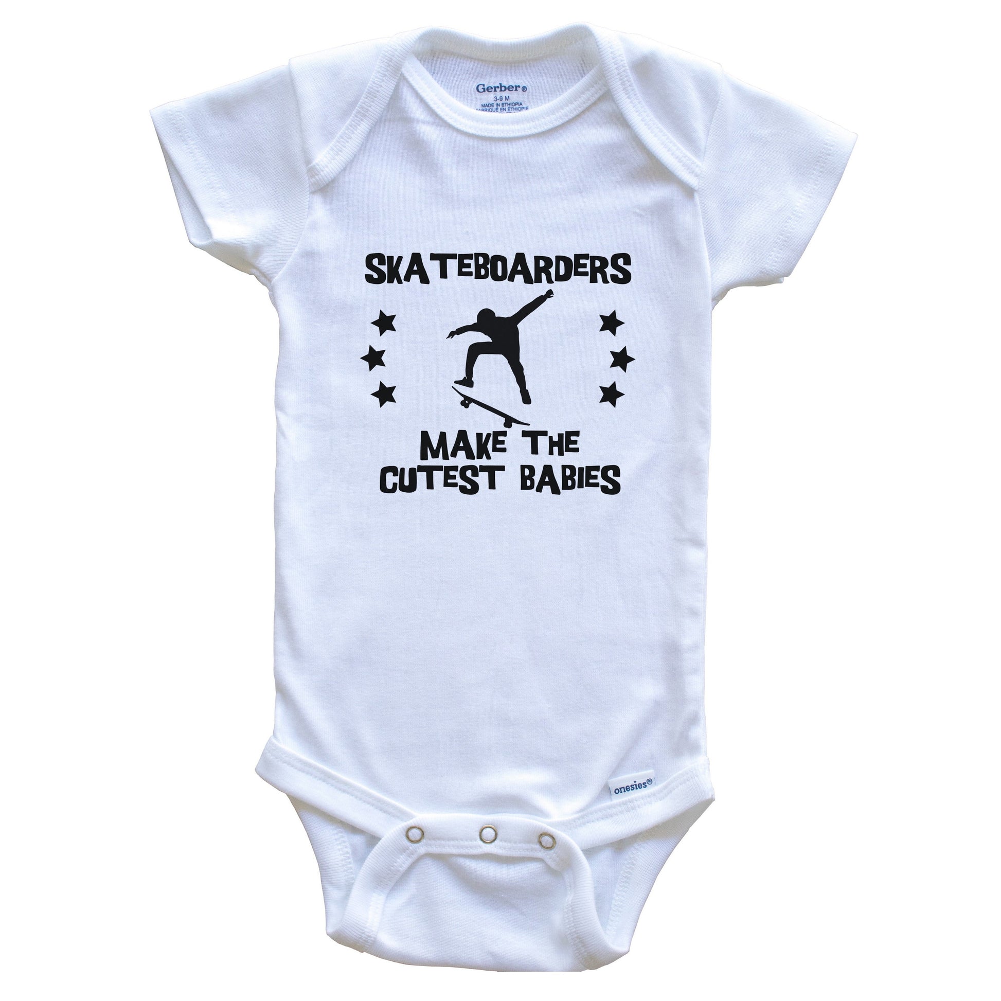Skateboarders Make The Cutest Babies Funny Skateboarding Baby Bodysuit