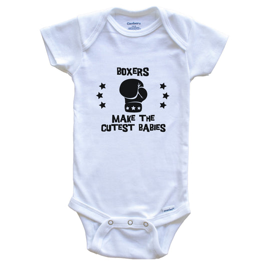 Boxers Make The Cutest Babies Funny Boxing Baby Bodysuit