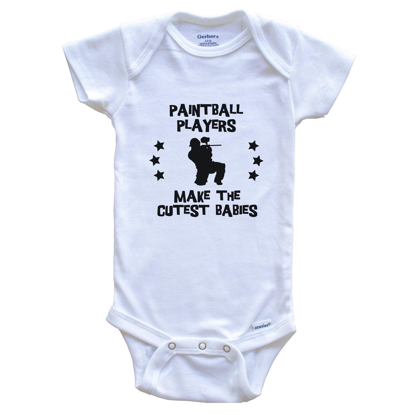 Paintball Players Make The Cutest Babies Funny Paintball Baby Bodysuit