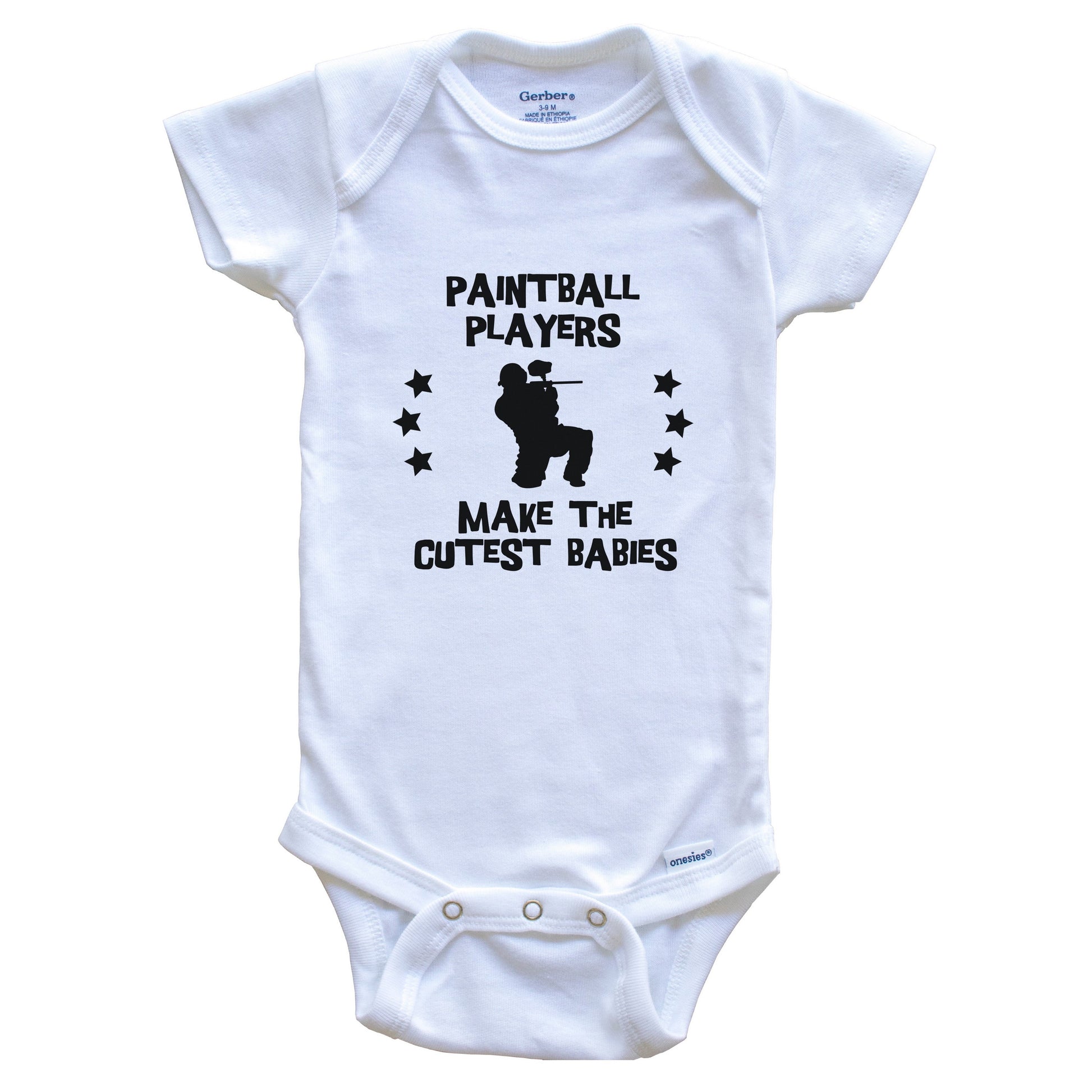 Paintball Players Make The Cutest Babies Funny Paintball Baby Bodysuit