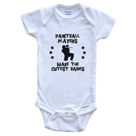 Paintball Players Make The Cutest Babies Funny Paintball Baby Bodysuit