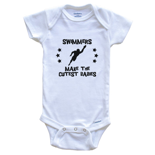 Swimmers Make The Cutest Babies Funny Swimming Baby Bodysuit