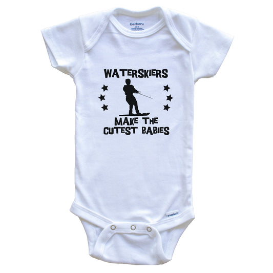 Waterskiers Make The Cutest Babies Funny Waterskiing Baby Bodysuit