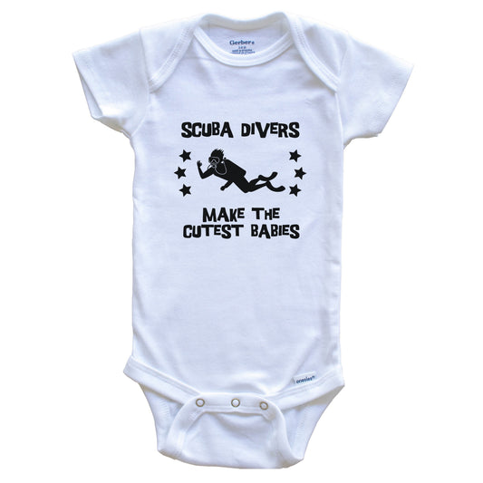 Scuba Divers Make The Cutest Babies Funny Scuba Diving Baby Bodysuit