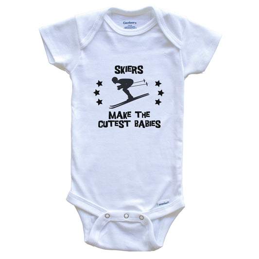 Skiers Make The Cutest Babies Funny Skiing Baby Bodysuit