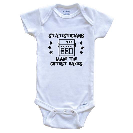 Statisticians Make The Cutest Babies Funny Statistician Baby Bodysuit