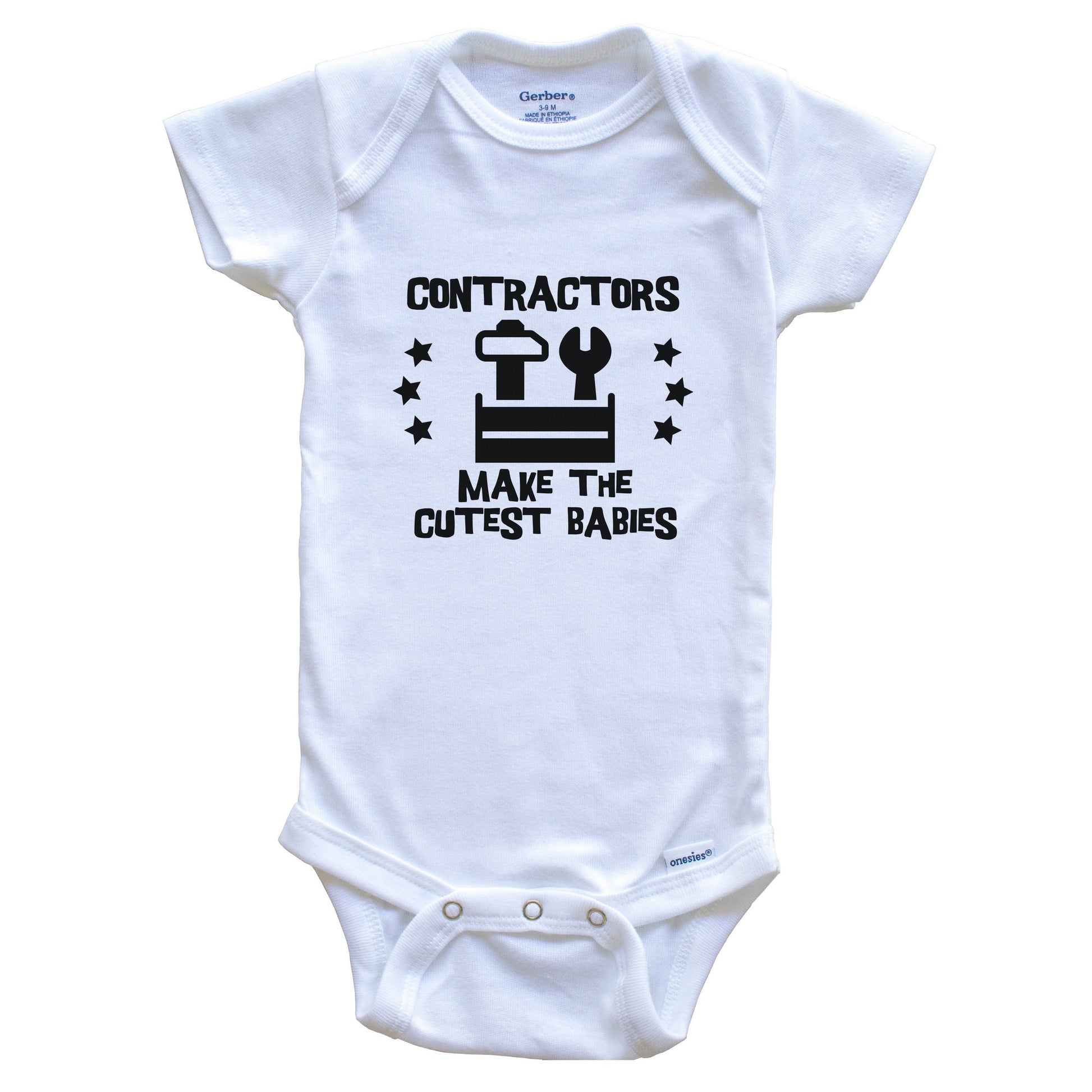 Contractors Make The Cutest Babies Funny Contractor Baby Bodysuit