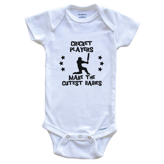 Cricket Players Make The Cutest Babies Funny Cricket Baby Bodysuit