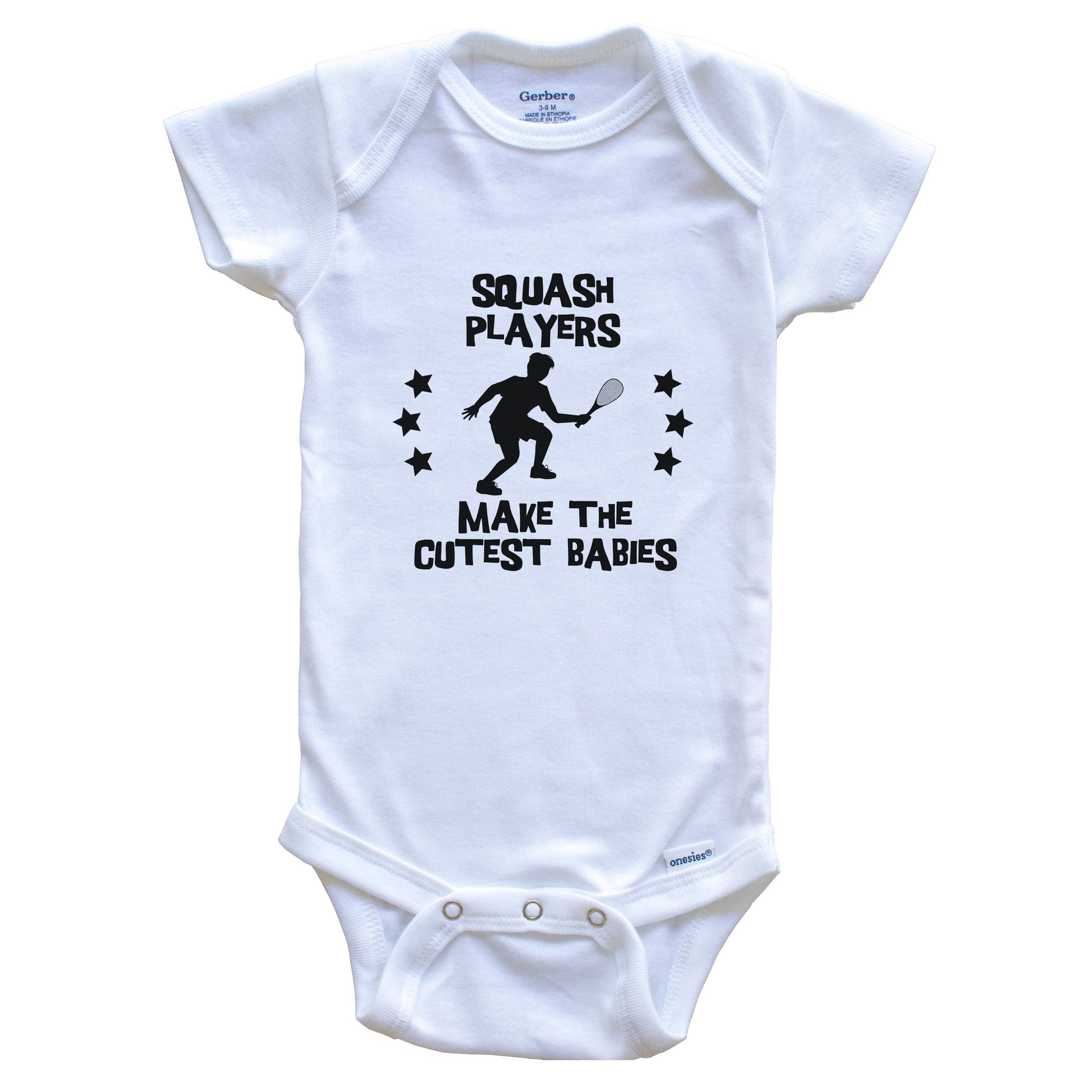 Squash Players Make The Cutest Babies Funny Squash Baby Bodysuit