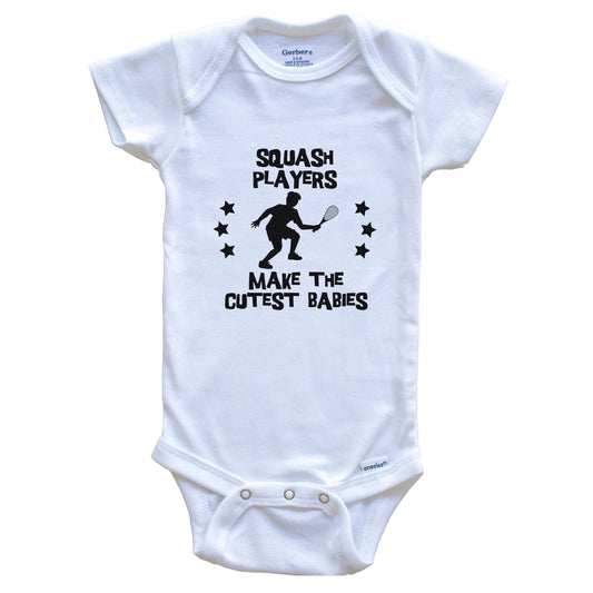 Squash Players Make The Cutest Babies Funny Squash Baby Bodysuit