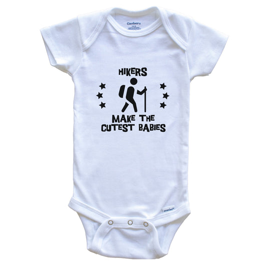 Hikers Make The Cutest Babies Funny Hiking Baby Bodysuit