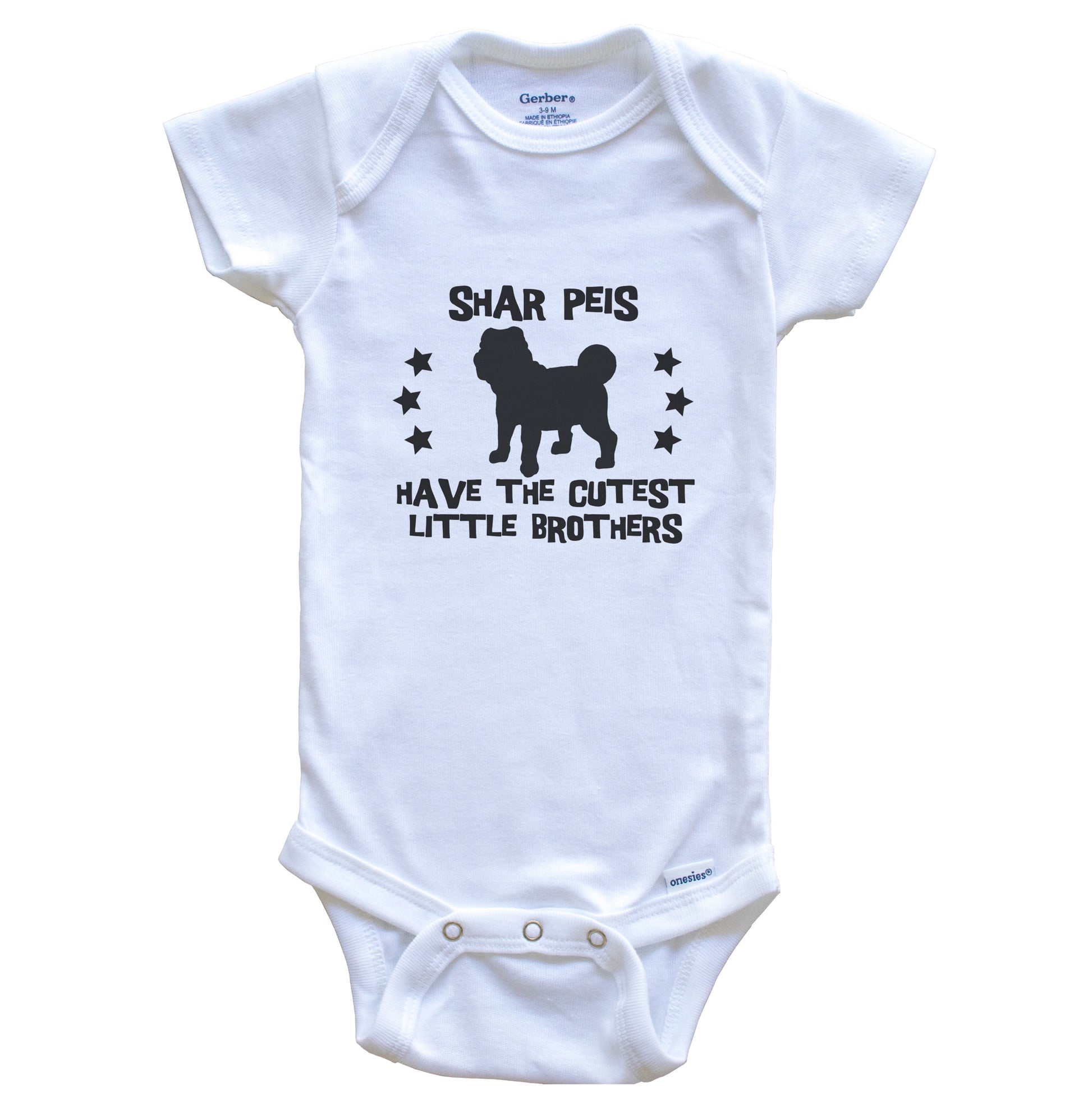 Shar Peis Have The Cutest Little Brothers Funny Shar Pei Baby Bodysuit