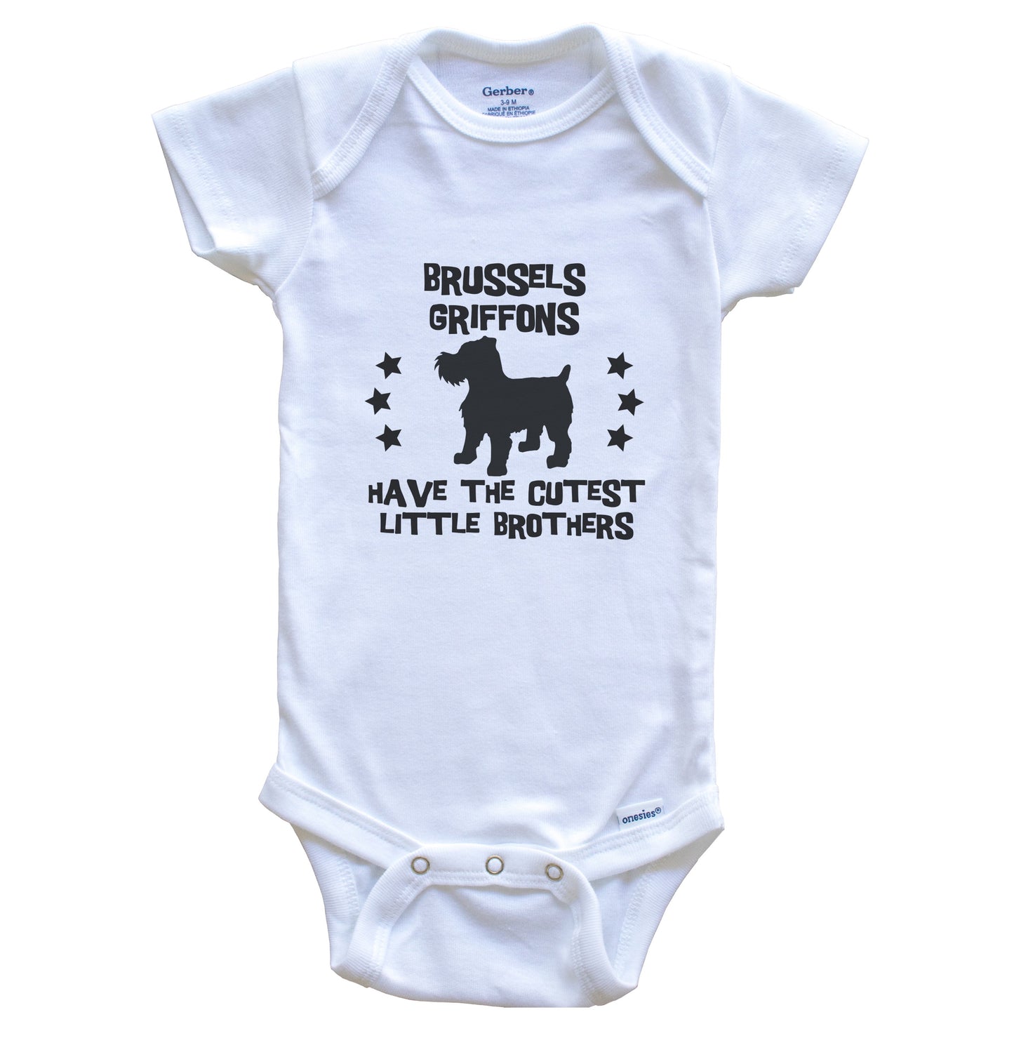 Brussels Griffons Have The Cutest Little Brothers Funny Brussels Griffon Baby Bodysuit