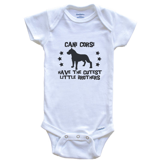 Cani Corsi Have The Cutest Little Brothers Funny Italian Mastiff Baby Bodysuit