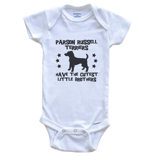 Parson Russell Terriers Have The Cutest Little Brothers Funny Parson Russell Terrier Baby Bodysuit