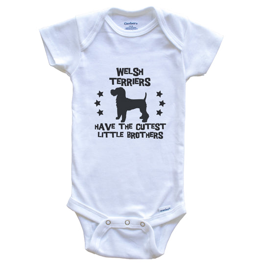 Welsh Terriers Have The Cutest Little Brothers Funny Welsh Terrier Baby Bodysuit