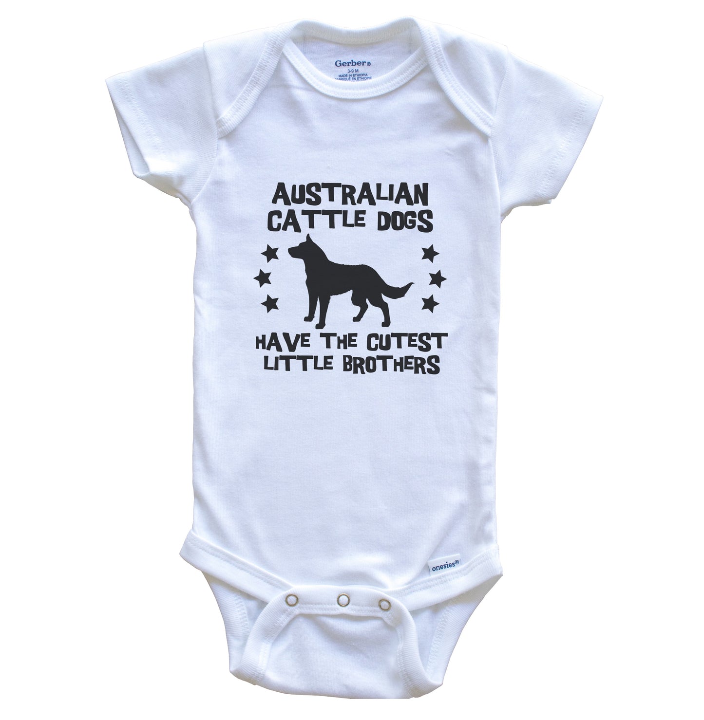 Australian Cattle Dogs Have The Cutest Little Brothers Funny Australian Cattle Dog Baby Bodysuit